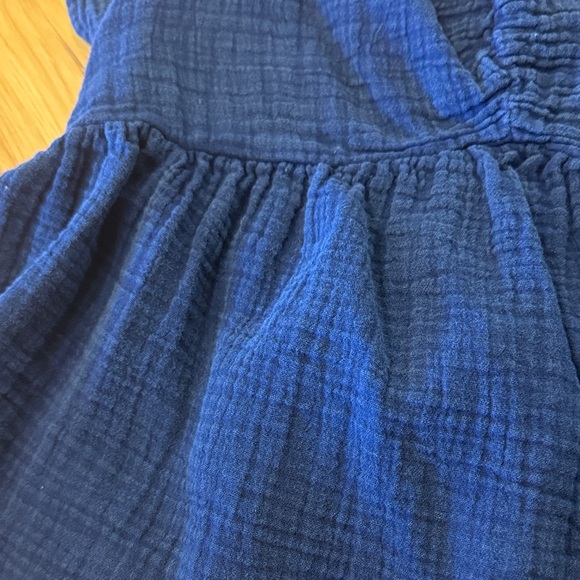 Blue Ruffled Sleeve Top - Picture 4 of 4